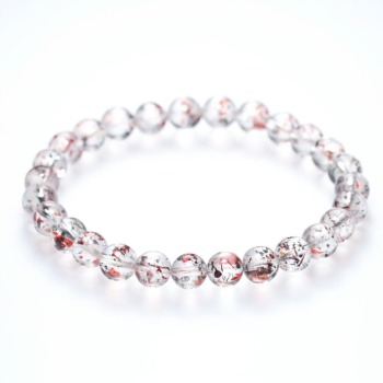 記念特価★[超目玉！高品質++]マダガスカル産ラメスーパーセブンブレスレット（約6.5mm玉・通常価格は10万円以上！）(24th-RSSN-BR0651IS)