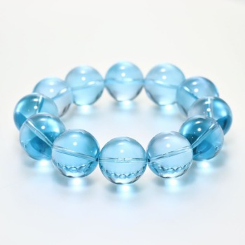 記念特価★[プレミアム・超大玉]スイスブルートパーズブレスレット（約21mm大玉！）(24th-SBTPZ-BR2101IS)