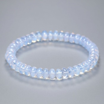 記念特価★[高品質]ブラジル産スコロライトブレスレット（約7.5mm玉・ボタンカット）(24th-SCRO-BR0751IS)