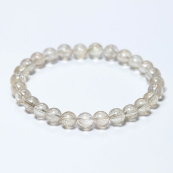 記念特価★[高品質]ブラジル産シルバールチルクォーツブレスレット（約7mm玉・値段が超高騰！）(24th-SLLQ-BR0701IS)