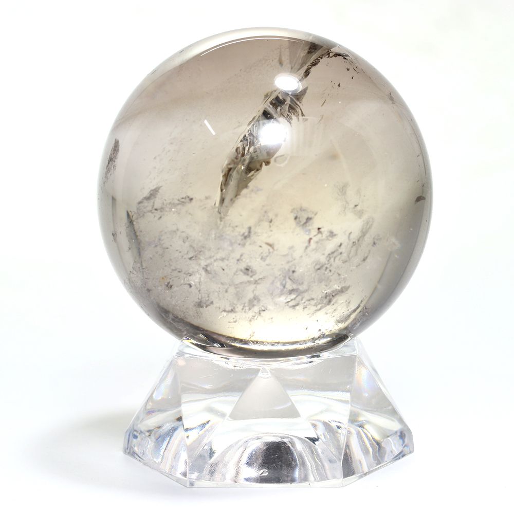 記念特価★ブラジル産レインボースモーキーシトリン丸玉/アイリスクォーツスフィア(直径51.4mm)-slide-1