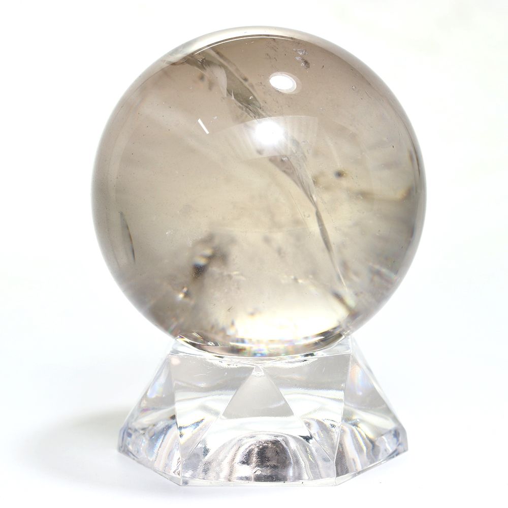 記念特価★ブラジル産レインボースモーキーシトリン丸玉/アイリスクォーツスフィア(直径51.4mm)-slide-2