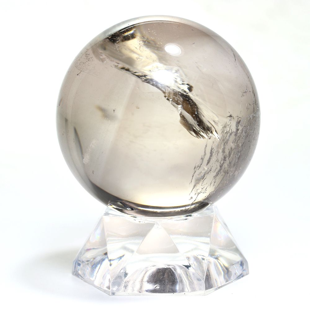 記念特価★ブラジル産レインボースモーキーシトリン丸玉/アイリスクォーツスフィア(直径51.4mm)-slide-3