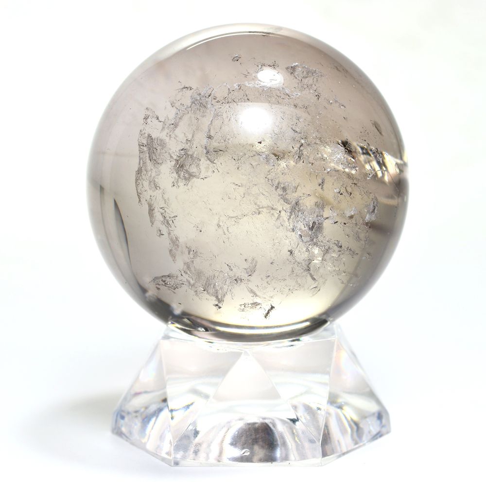 記念特価★ブラジル産レインボースモーキーシトリン丸玉/アイリスクォーツスフィア(直径51.4mm)-slide-4