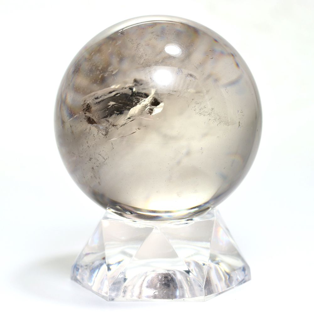 記念特価★ブラジル産レインボースモーキーシトリン丸玉/アイリスクォーツスフィア(直径51.4mm)-slide-5