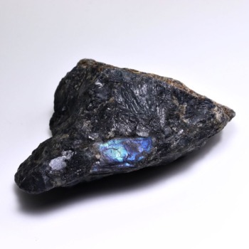 記念特価★[高品質]フィンランド産スペクトロライト原石（205g・バイヤーが約10年前に直接採ってきたお品です！）(24th-SPECT-RF2050IS)