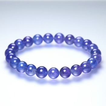記念特価★[高品質++]タンザニア産タンザナイトブレスレット（約8.5mm玉）(24th-TAZZ-BR0851IS)
