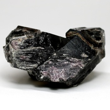 記念特価★[激レア！]ブラジル産パープルトルマリン付きモリオン原石クラスター（271g）(24th-TUR-CL2715IS)