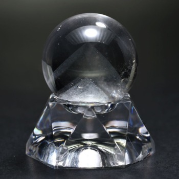 記念特価★[高品質]ブラジル産ホワイトファントムクォーツ丸玉/スフィア（直径25.0mm）(24th-WPHAQ-SP0250IS)