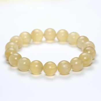 記念特価★中国産イエローフェザーフローライトブレスレット（約11mm玉）(24th-YEFF-BR1101IS)