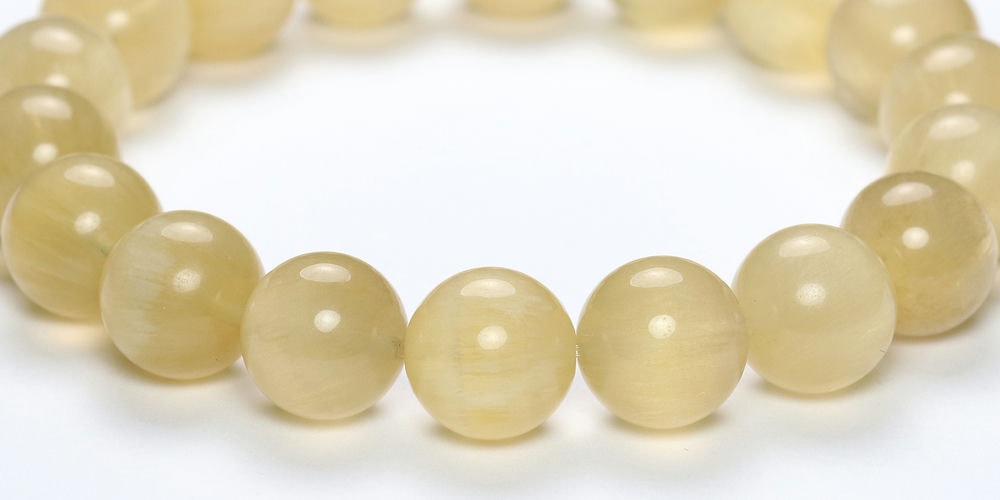 記念特価★中国産イエローフェザーフローライトブレスレット(約11mm玉)-slide-2