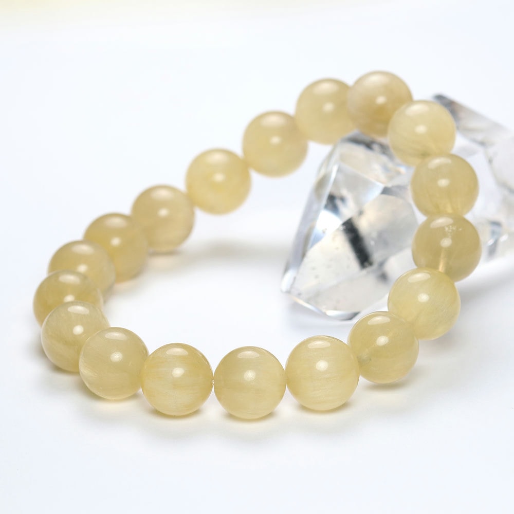 記念特価★中国産イエローフェザーフローライトブレスレット(約11mm玉)-slide-5