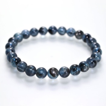記念特価★[高品質++]ブラックスターアクアマリンブレスレット（約7mm玉・ほぼトップ品質！）(25th-BSAQA-BR0751)