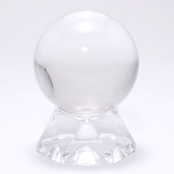 記念特価★ブラジル産ほぼ無垢水晶丸玉/スフィア（直径35.2mm）(25th-CRYMU-SPH0035)