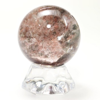 記念特価★[大特価！]ブラジル産ガーデンクォーツ丸玉/スフィア（直径39.1mm）(25th-GARDQ-SPH0039)
