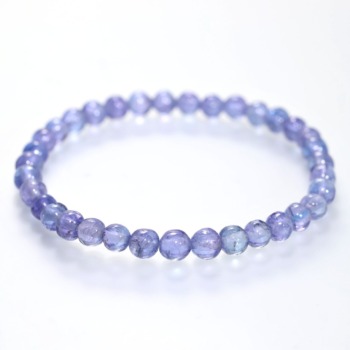 記念特価★宝石質タンザナイトブレスレット（約5.5mm玉）(25th-JTNZA-BR0551)