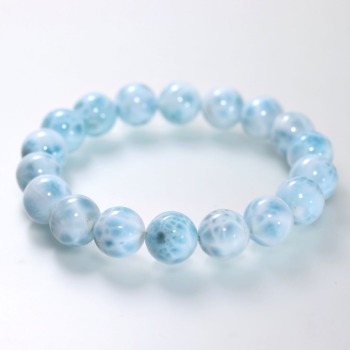 記念特価★[3A++]ラリマーブレスレット（約11.5mm玉）(25th-LARIM-BR1151)