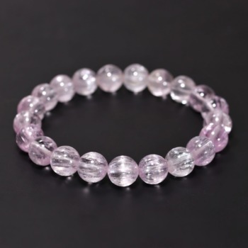 記念特価★[高品質]ピンククンツァイトキャッツアイブレスレット（約9.5mm玉）(25th-PCKNZ-BR0951)