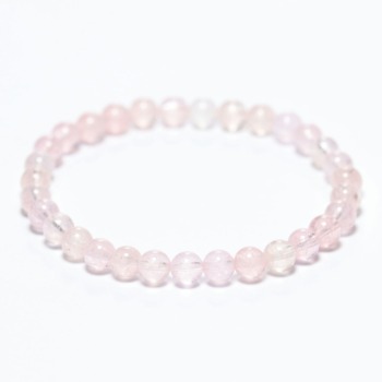 記念特価★[3A++]ピンクモルガナイトブレスレット（約6mm玉）(25th-PINM-BR0601)