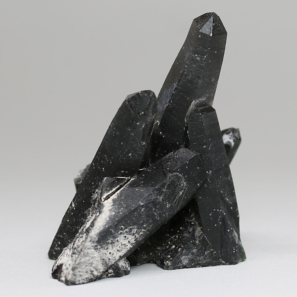 内モンゴル自治区産アクチノライトインクォーツ原石クラスター/通称グリーンクォーツ(ヘデンバーガイト&アクチノライト高密度内包)-slide-2