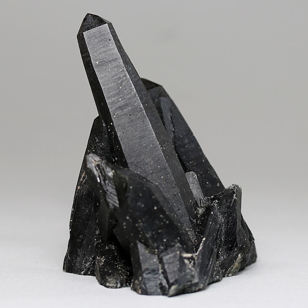 内モンゴル自治区産アクチノライトインクォーツ原石クラスター/通称グリーンクォーツ(ヘデンバーガイト&アクチノライト高密度内包)-slide-5