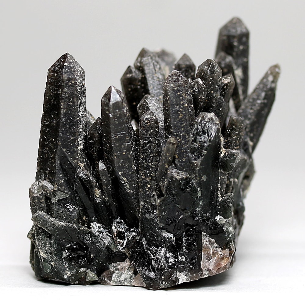 内モンゴル自治区産アクチノライトインクォーツ原石クラスター/通称グリーンクォーツ(ヘデンバーガイト&アクチノライト高密度内包)-slide-2