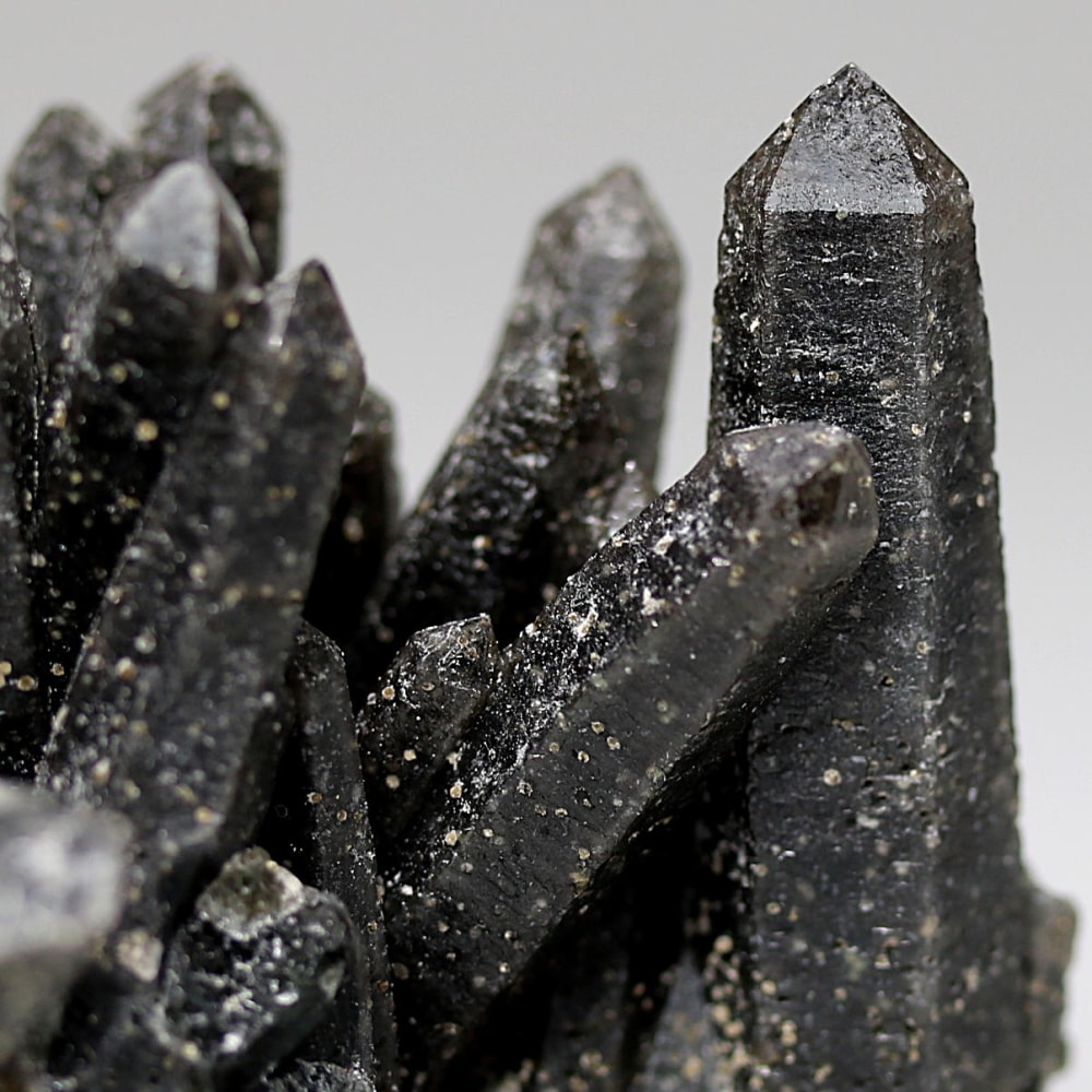 内モンゴル自治区産アクチノライトインクォーツ原石クラスター/通称グリーンクォーツ(ヘデンバーガイト&アクチノライト高密度内包)-slide-6