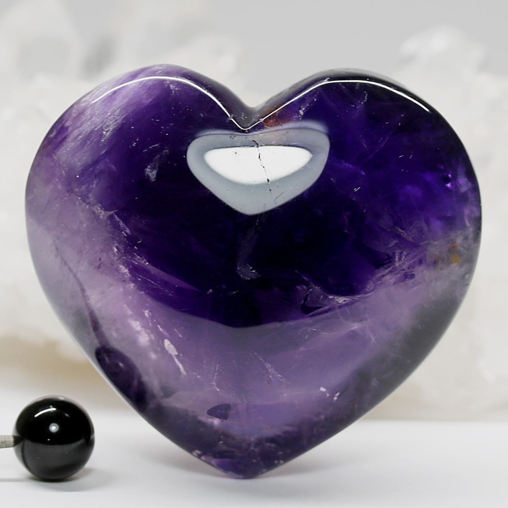 ブラジル産アメジストハートオブジェ(100g)-slide-5