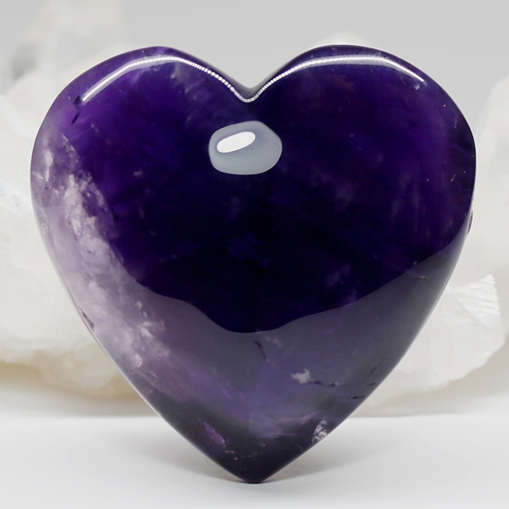 ブラジル産アメジストハートオブジェ(115g)-slide-0