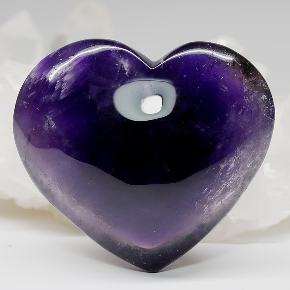 ブラジル産アメジストハートオブジェ(125g)-slide-0