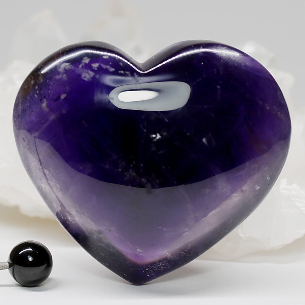 ブラジル産アメジストハートオブジェ(125g)-slide-5