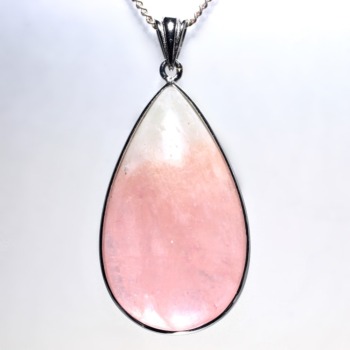 [高品質]モルガナイト＆アクアマリンペンダントトップ（シルバー925）(AQMR-PT0097IS)