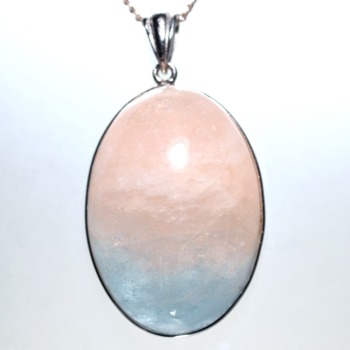 [高品質]モルガナイト＆アクアマリンペンダントトップ（シルバー925）(AQMR-PT0115IS)