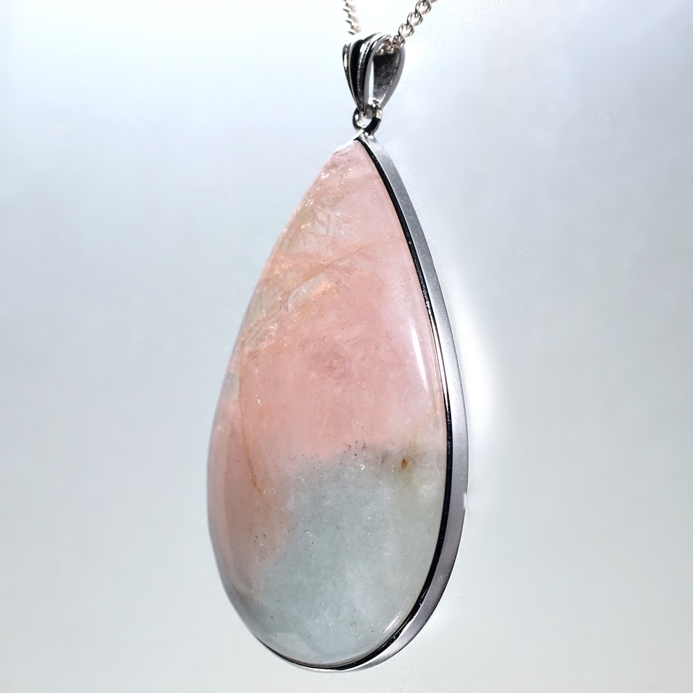 モルガナイト&アクアマリンペンダントトップ(シルバー925)-slide-1