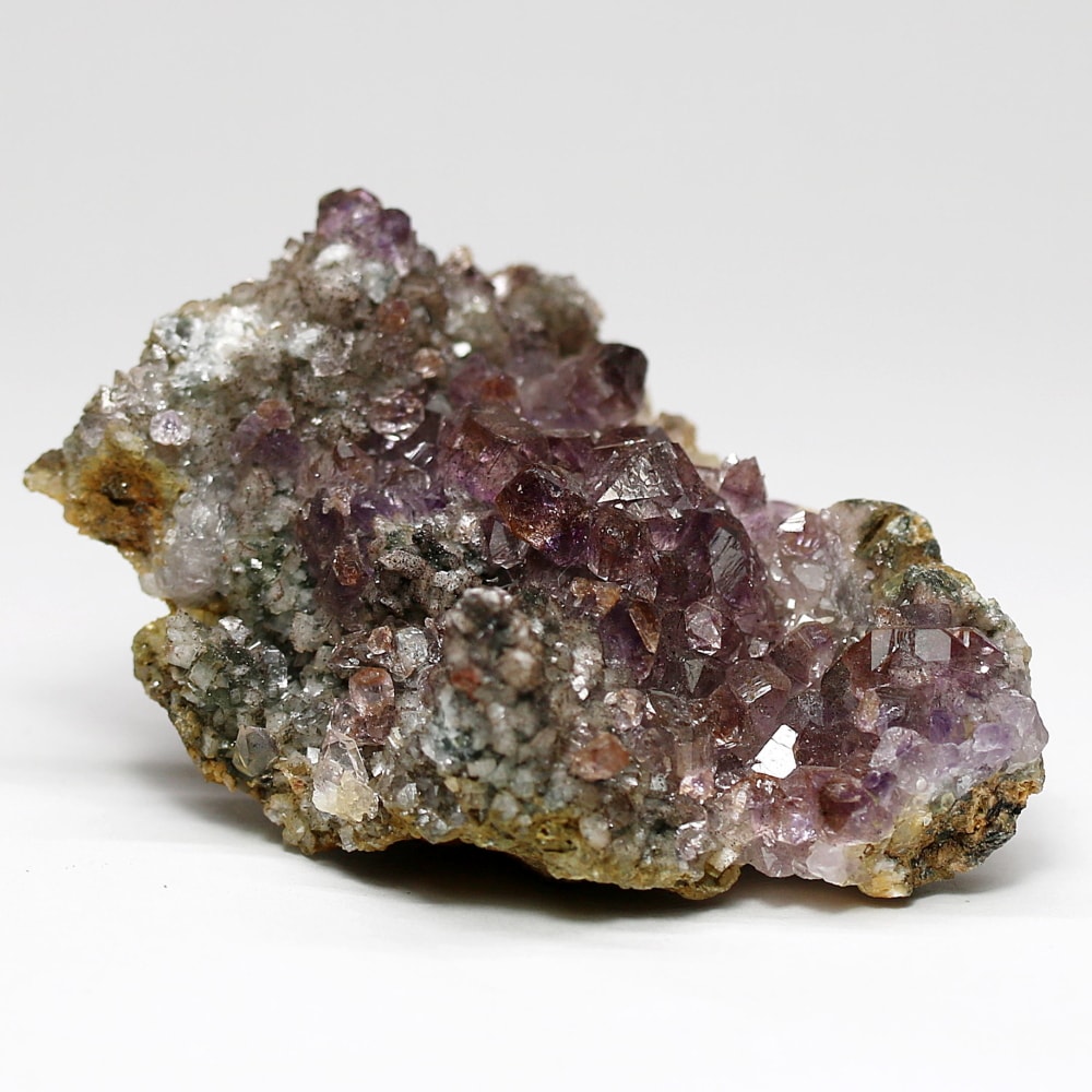 インド/カルール産アメジストエレスチャルクラスター(原石61.8g・レピドクロサイト、ゲーサイト内包)-slide-0