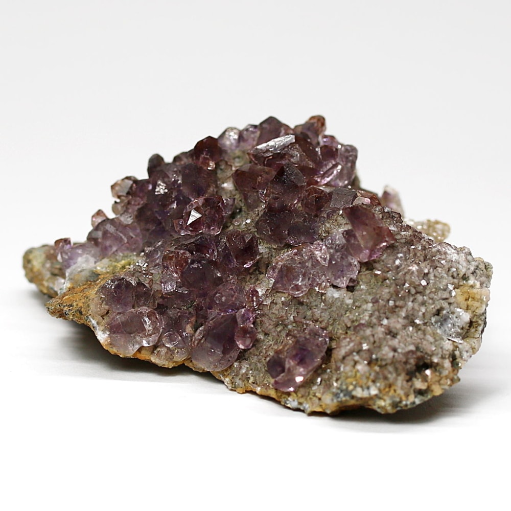 インド/カルール産アメジストエレスチャルクラスター(原石69.1g・レピドクロサイト、ゲーサイト内包)-slide-4