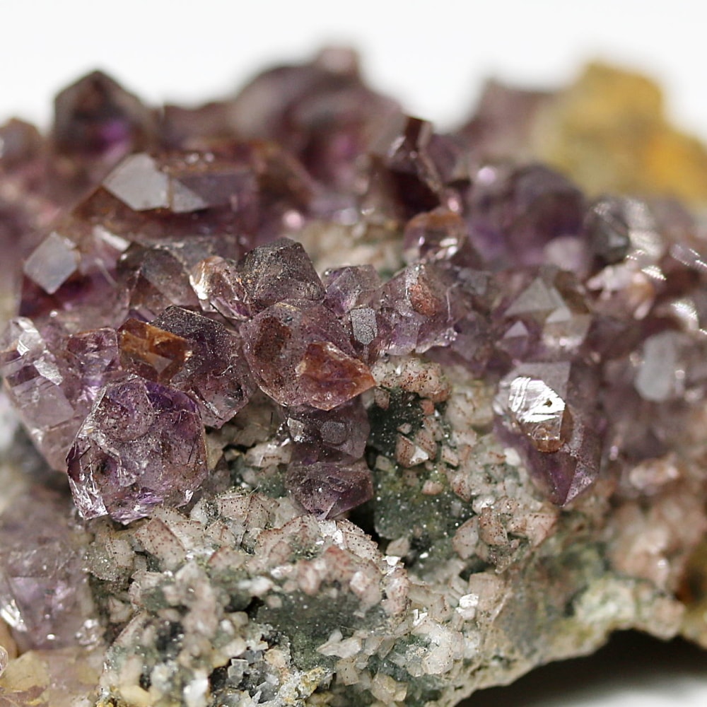 インド/カルール産アメジストエレスチャルクラスター(原石69.1g・レピドクロサイト、ゲーサイト内包)-slide-6