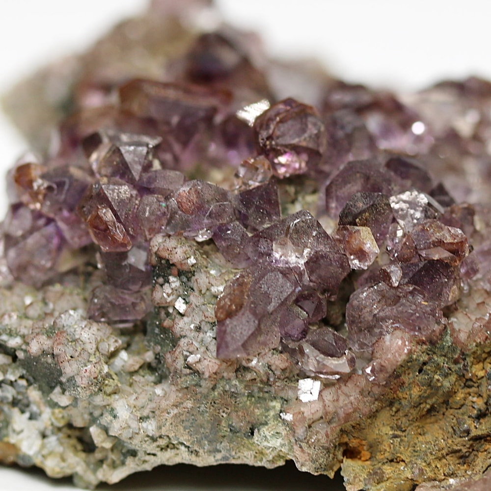 インド/カルール産アメジストエレスチャルクラスター(原石69.1g・レピドクロサイト、ゲーサイト内包)-slide-7