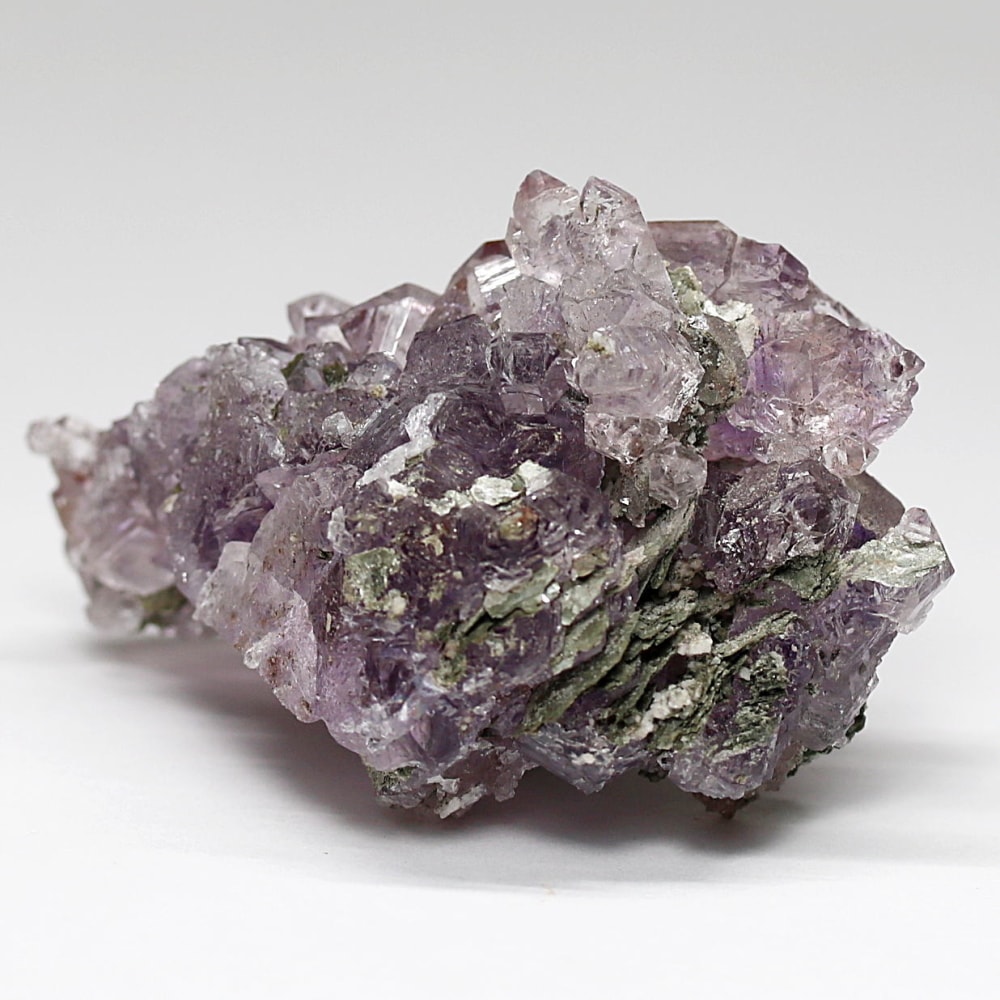 インド/カルール産アメジストエレスチャルクラスター(原石95.4g・レピドクロサイト内包・高透明度)-slide-4