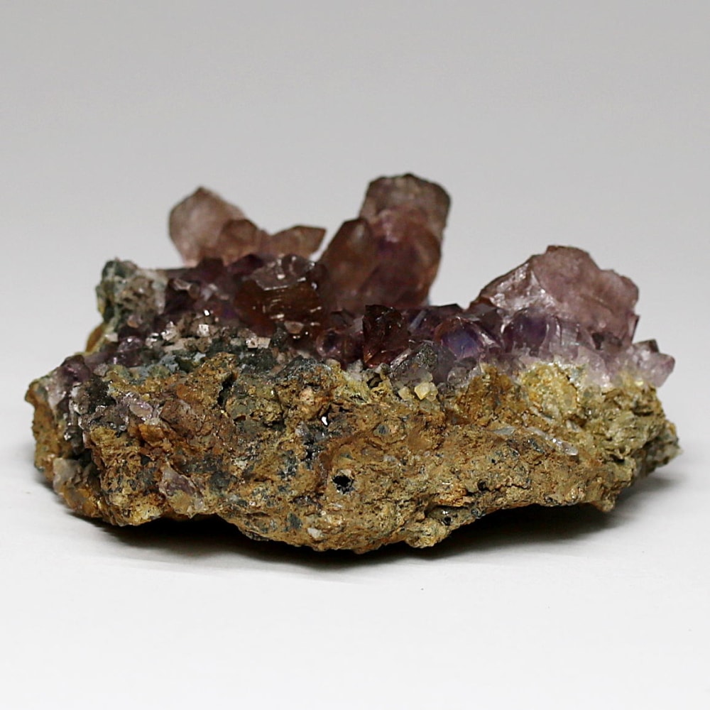 インド/カルール産アメジストエレスチャルクラスター(原石98.1g・レピドクロサイト、ゲーサイト内包)-slide-2