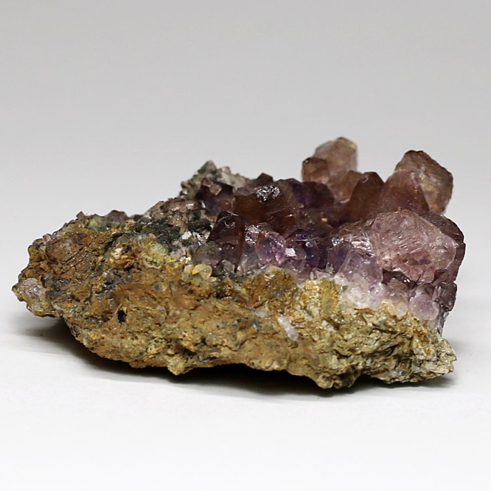 インド/カルール産アメジストエレスチャルクラスター(原石98.1g・レピドクロサイト、ゲーサイト内包)-slide-3