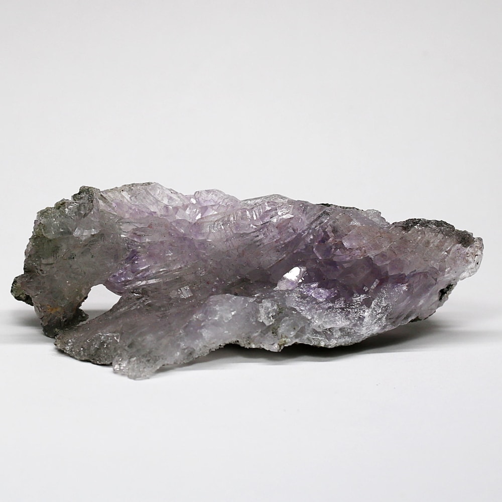 インド/カルール産アメジストエレスチャルクラスター(原石143g・レピドクロサイト内包)-slide-4