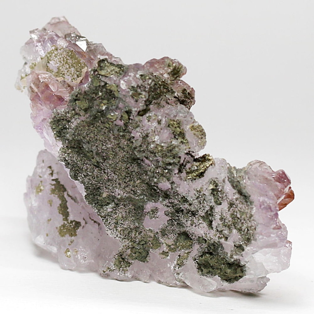 インド/カルール産アメジストエレスチャルクラスター(原石156g・レピドクロサイト内包・マイカ共生)-slide-4