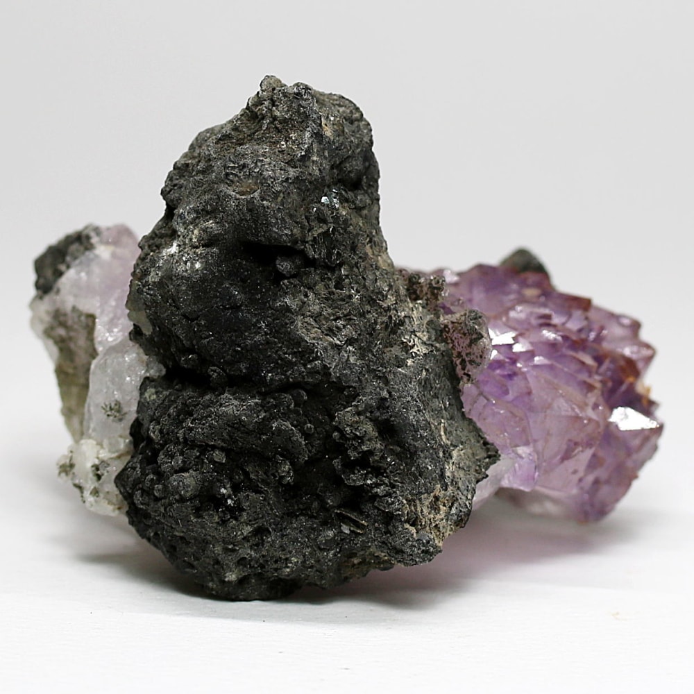 インド/カルール産アメジストエレスチャルクラスター(原石173g・レピドクロサイト内包)-slide-3