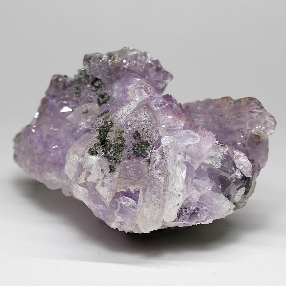 インド/カルール産アメジストエレスチャルクラスター(原石366g・マイカ共生)-slide-1