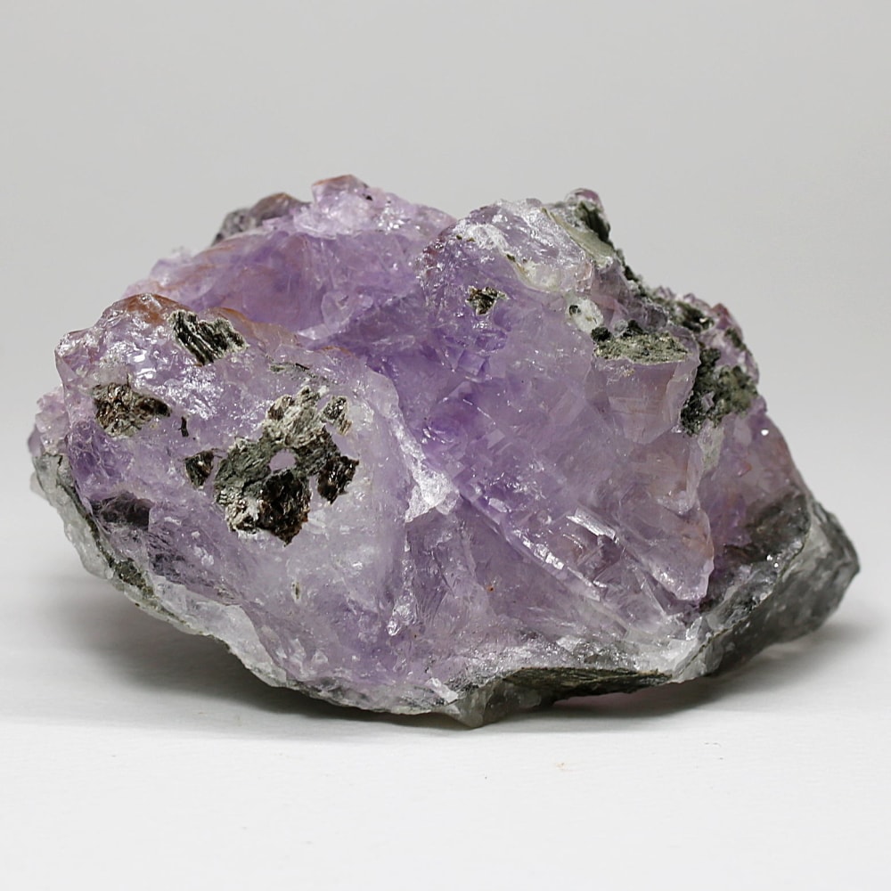 インド/カルール産アメジストエレスチャルクラスター(原石366g・マイカ共生)-slide-3
