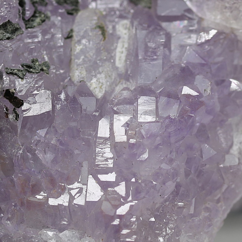 インド/カルール産アメジストエレスチャルクラスター(原石366g・マイカ共生)-slide-5