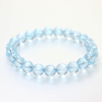 [特別価格/高品質]ブルートパーズブレスレット（約8mm玉）(BTPZ-BR0802IS)