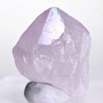 [レア石！]インド/カルール産ラベンダーオーラアメジスト（原石ナチュラルポイント・42.0g）(CARO-NP0420IS)