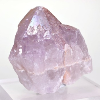 [レア石！]インド/カルール産ラベンダーオーラアメジスト（原石ナチュラルポイント・190g）(CARO-NP1900IS)